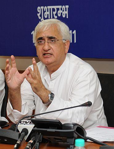 Law Minister Salman Khurshid