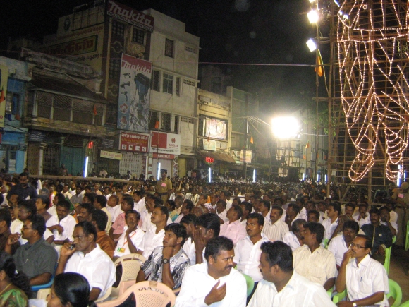 At L K Adavani's Jan Chetana Yatra in Madurai