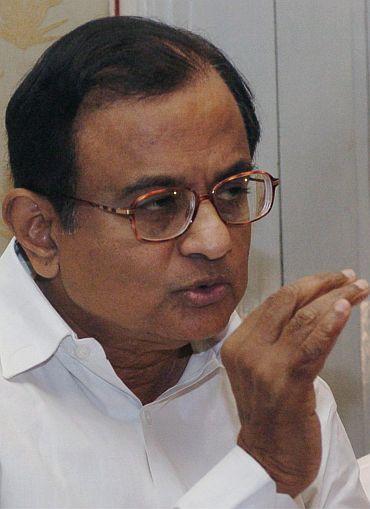 Home Minister P Chidambaram