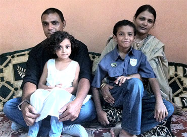 Mohammed Jaweed Azmath and Tasleem Murad with their children