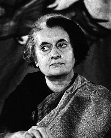 Former Indian Prime Minister Indira Gandhi.