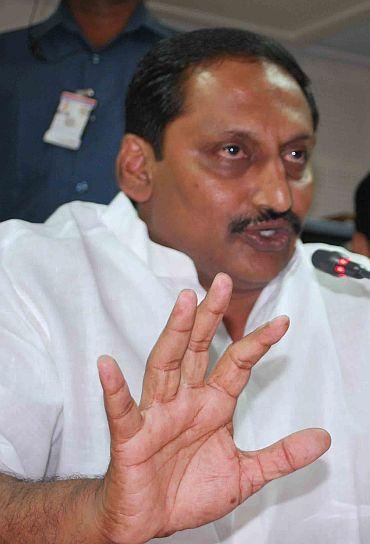 Andhra Pradesh Chief Minister Kiran Kumar Reddy