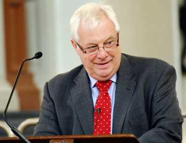 Chris Patten, chancellor of Oxford University during the Oxford alumni speech