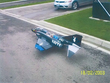A scale model of a US Navy F-4 Phantom fighter Sabre fighter plane is seen in a handout photo released by the US Justice Department after the photo was submitted to US District Court in Massachusetts as part of a criminal complaint and affidavit filed by the Federal Bureau of Investigation in Boston