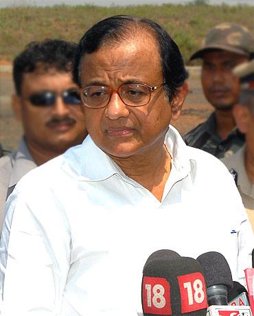 Home Minister P Chidambaram