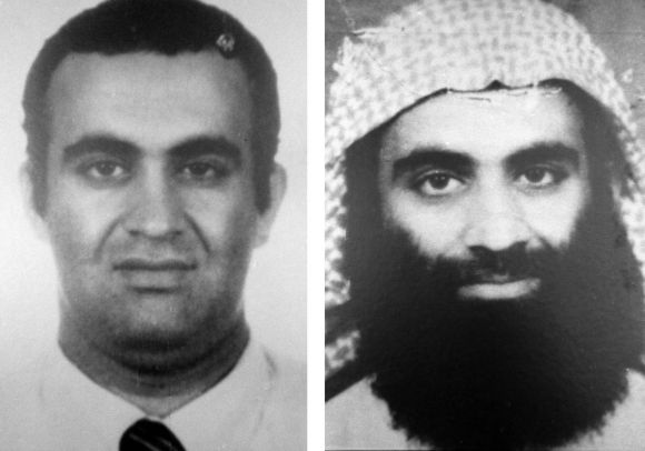 Handout image released by US attorney's office in New York office show KSM (right) with his cousin Ramzi Yousef