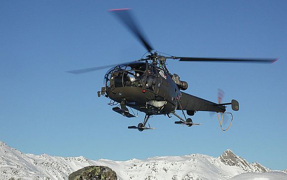 An Indian Army helicopter