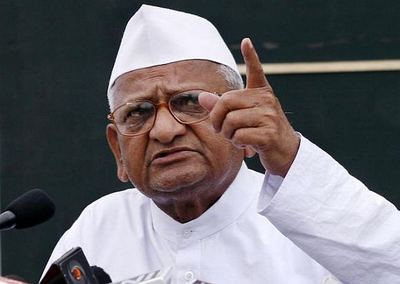 Veteran social activist Anna Hazare