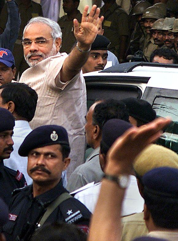 Narendra Modi at the Lord Jagannath Yatra in Ahmedabad