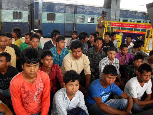 Hundreds of North Easterners continue pouring into Chennai station from across Tamil Nadu to catch a train to their home states.