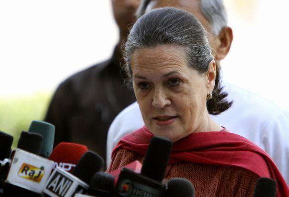 Congress president Sonia Gandhi