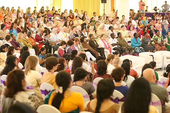Women leaders from all walks of life came together to deliberate on the role of technology in women empowerment at the 5th International Women's Conference at the Art of Living International Center