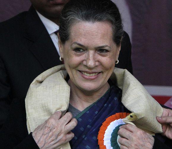 Congress president Sonia Gandhi