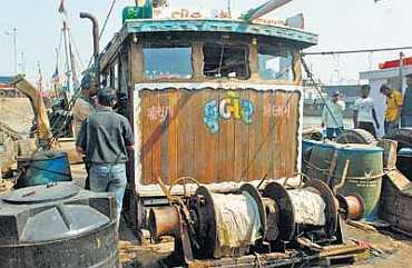 Kuber, the boat used by the 10 terrorists to reach Mumbai