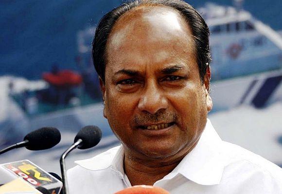 Defence Minister A K Antony