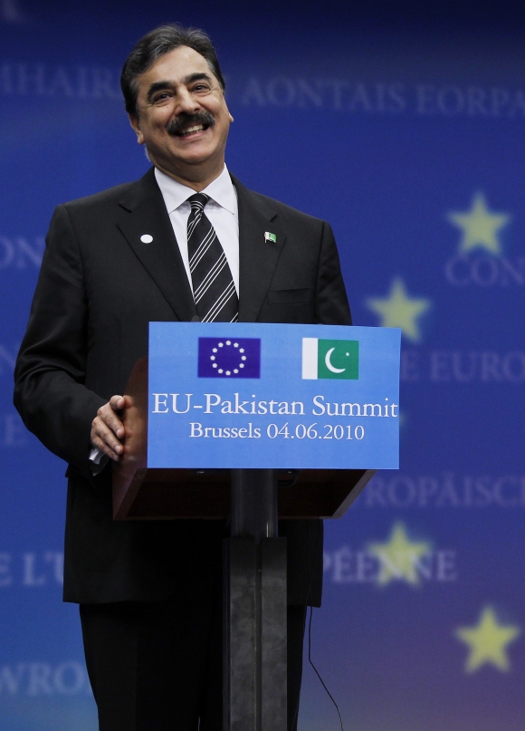 Pakistan's Prime Minister Yusuf Raza Gilani