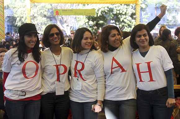 Fans of Oprah Winfrey at the fest