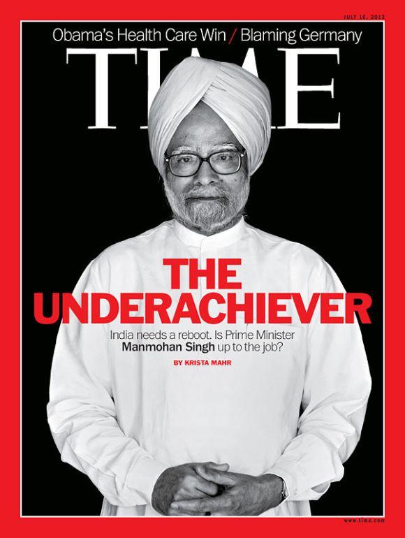 The Time magazine cover on PM Manmohan Singh