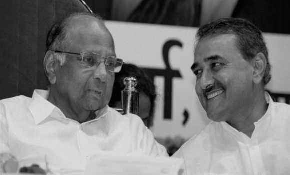 NCP chief Sharad Pawar with Minister for Heavy Industry Praful Patel