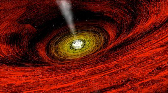 Schematic of a black hole