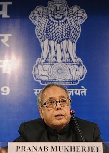 Finance Minister Pranab Mukherjee