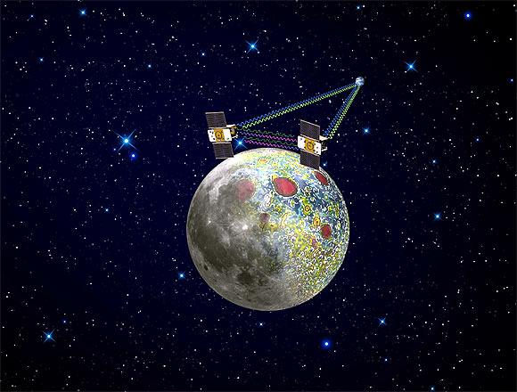 An image the moon's north polar region taken by the Lunar Reconnaissance Orbiter Camera