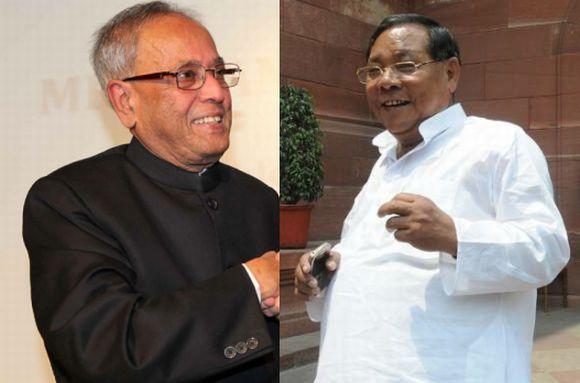 Pranab Mukherjee and P A Sangma