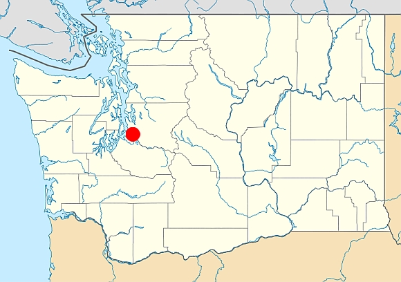 The location of Maury Island incident in Washington state