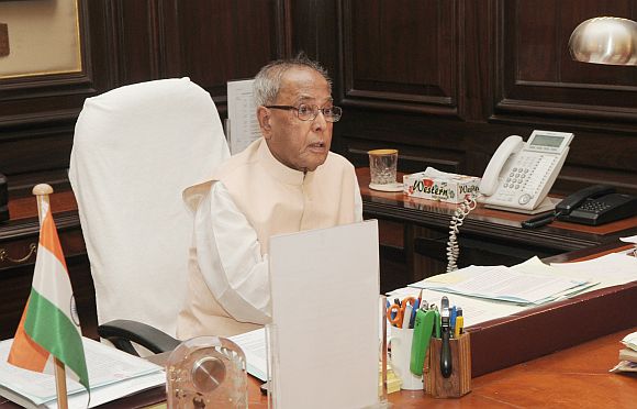 Former Finance Minister Pranab Mukherjee