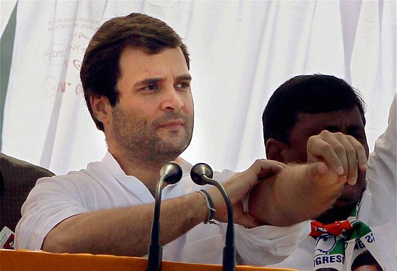 When Rahul Gandhi rolls up his sleeves during a speech, it means something pungent is on the way