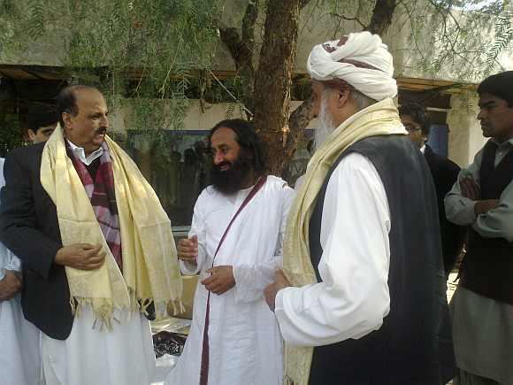 A file photo of Sri Sri Ravi Shankar in Pakistan