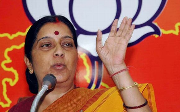 Sushma Swaraj, leader of the Opposition in the Lok Sabha