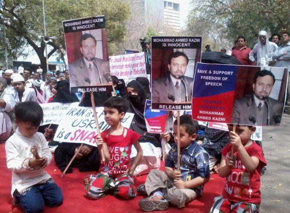 Protesters at Parliament street on Monday