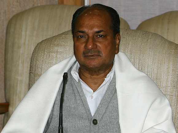 Defence Minister AK Antony