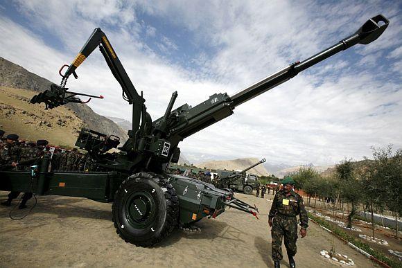 The Bofors gun on display