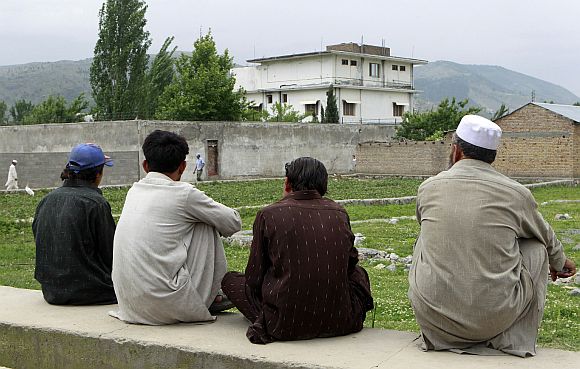 The compound in Abbottabad where Osama bin Laden was killed by US Special Forces