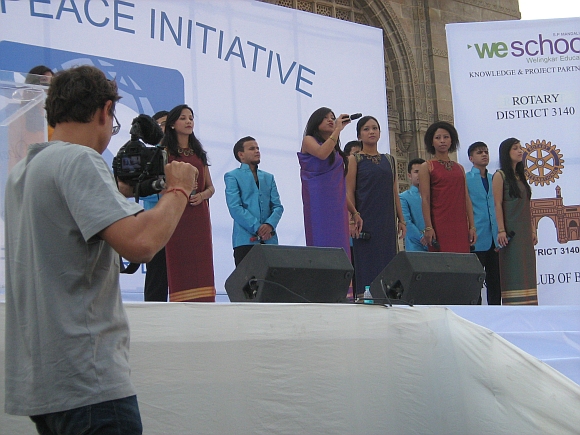 The Shillong Chamber Choir performs at the event
