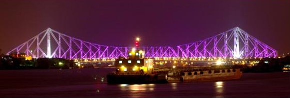 The Howrah Bridge in Kolkata