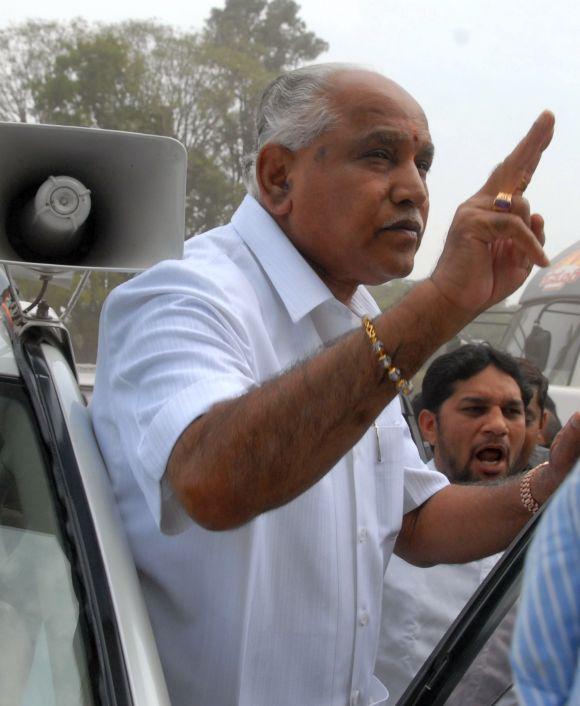 Yeddyurappa's rally at Freedom Park in Bengaluru in November