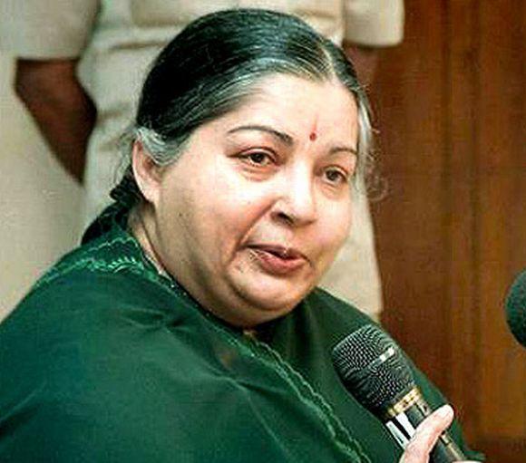 Tamil Nadu Chief Minister Jayalalithaa.