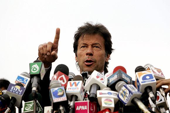 Pakistan's cricketer-turned-politician Imran Khan