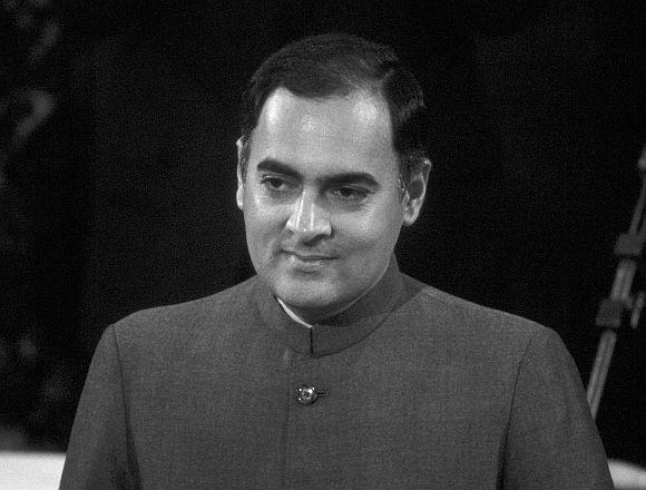 Late Indian Prime Minister Rajiv Gandhi