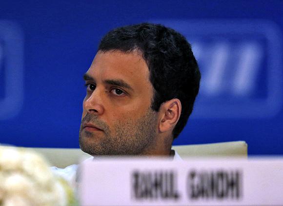 Rahul Gandhi attends the 2013 annual general meeting and national conference of the Confederation of Indian Industry in New Delhi