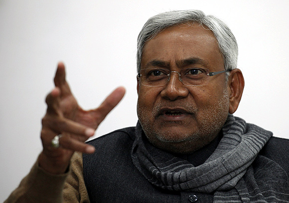 Bihar's chief minister and leader of Janata Dal United party Nitish Kumar