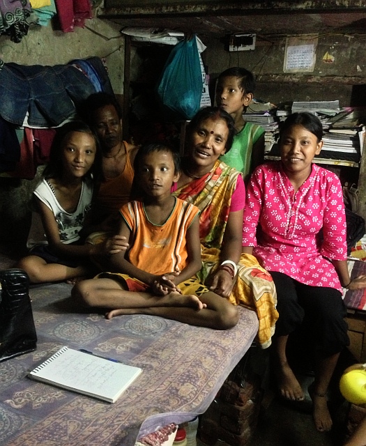 Deepali with her family at her Ashoka Nagar home in New Delhi 