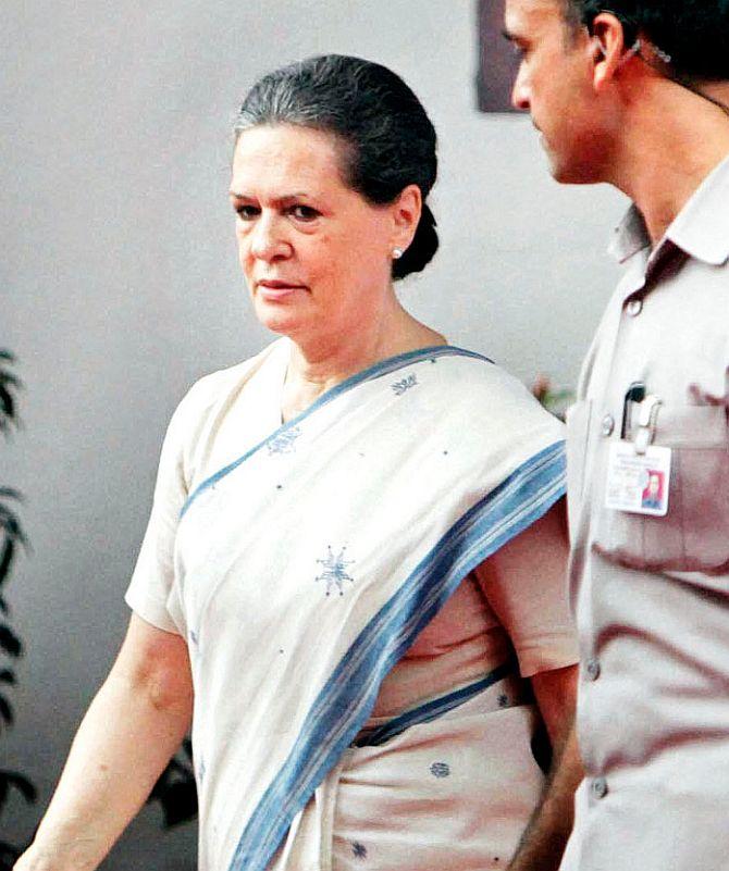 Congress president Sonia Gandhi