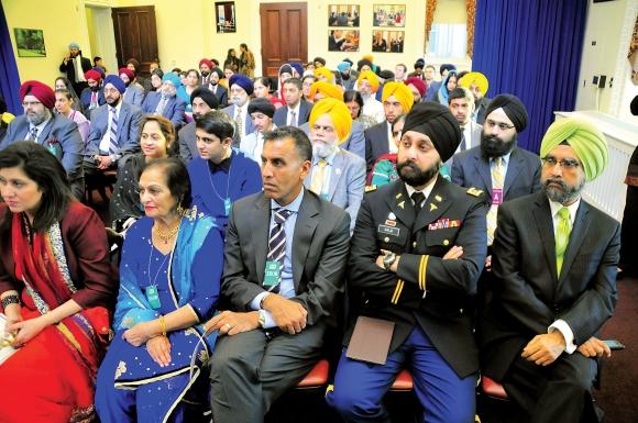 Major Kamal Singh Kalsi, (second from right)