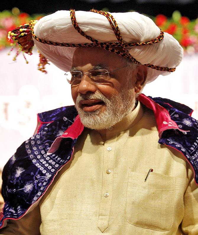 The BJP's prime ministerial candidate Narendra Modi.