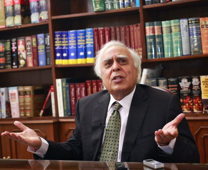 Union Law Minister Kapil Sibal