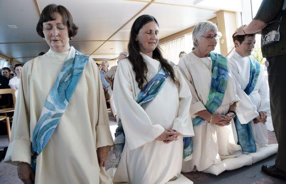 A ceremony to ordain priesthood to women in Switzerland, which is banned in Roman Catholic traditions